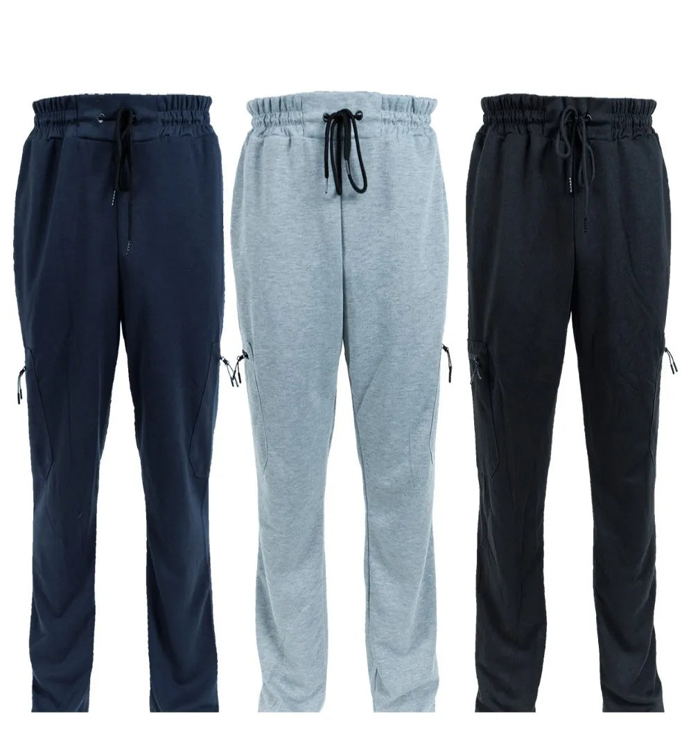 3 Pack Men's Fleece Lined Jogger Sweatpants S-3XL