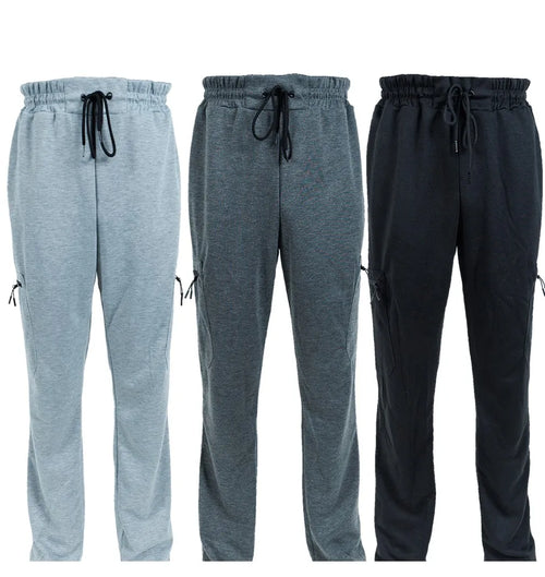 3 Pack Men's Fleece Lined Jogger Sweatpants S-3XL
