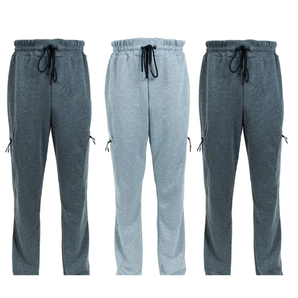 3 Pack Men's Fleece Lined Jogger Sweatpants S-3XL