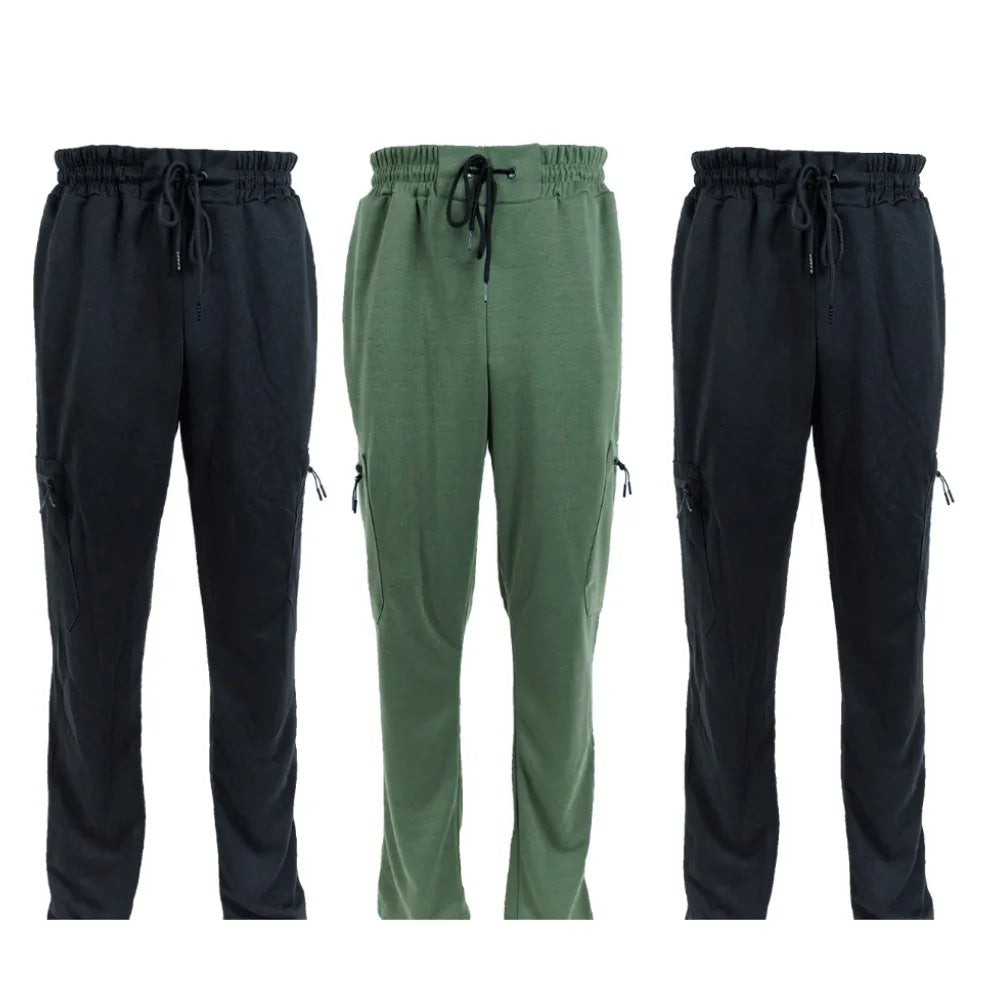3 Pack Men's Fleece Lined Jogger Sweatpants S-3XL