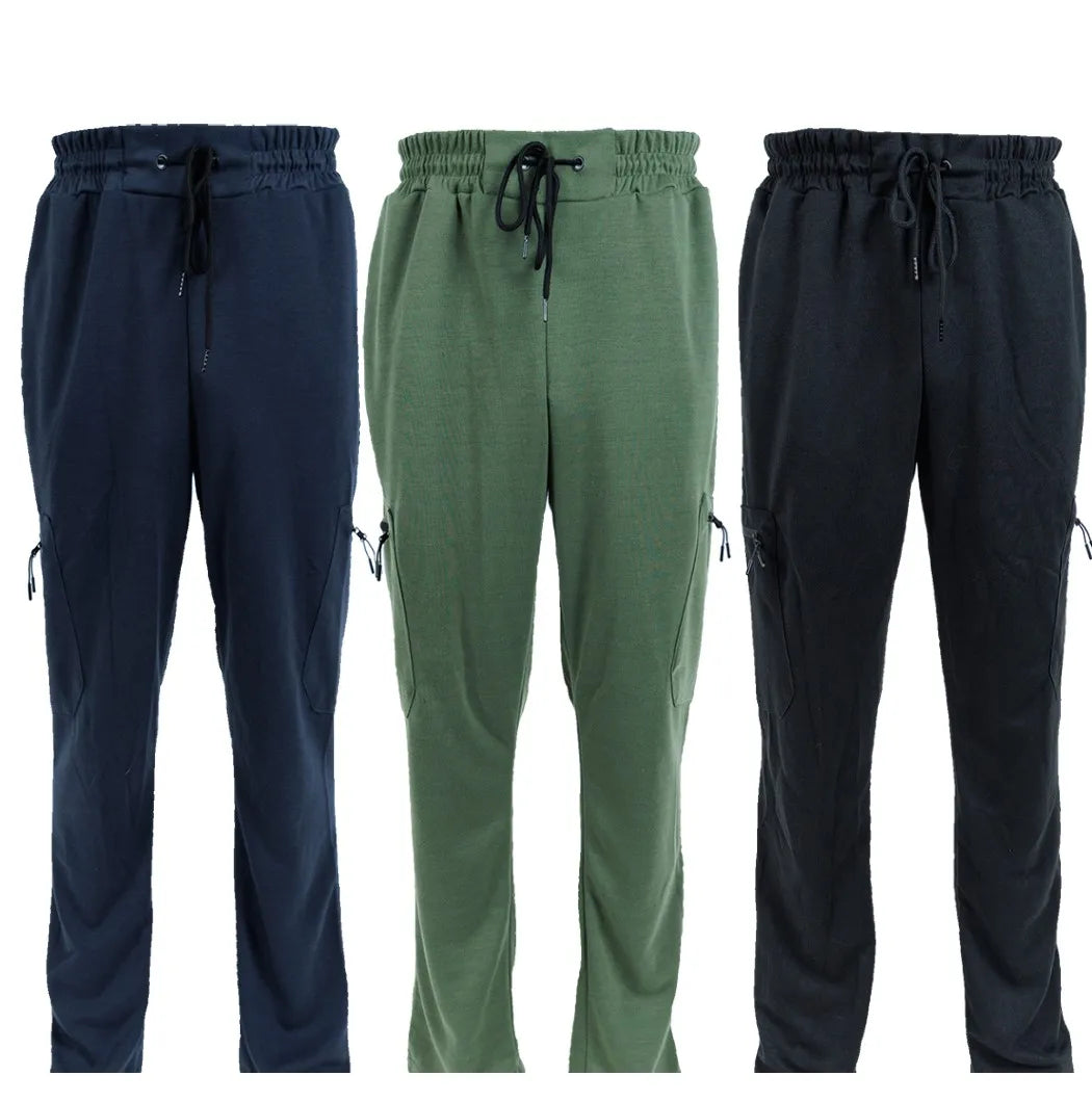 3 Pack Men's Fleece Lined Jogger Sweatpants S-3XL
