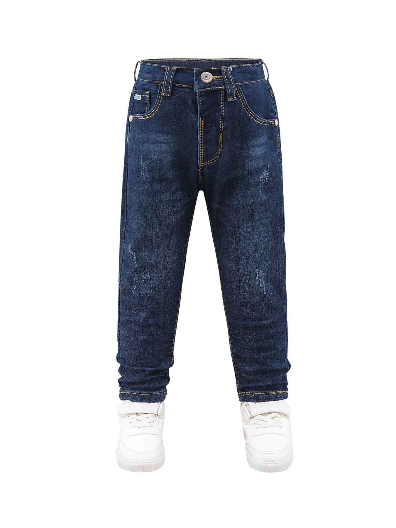 Boys 2T-14T Stretch, Cotton, Straight-Fit, Comfortable Denim Jeans