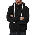 Mens Lightweight Hooded Sweatshirt with Zipper Closure