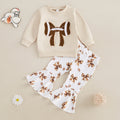 Baby Girls Football Theme with Long Sleeve Sweatshirt and Pants Set