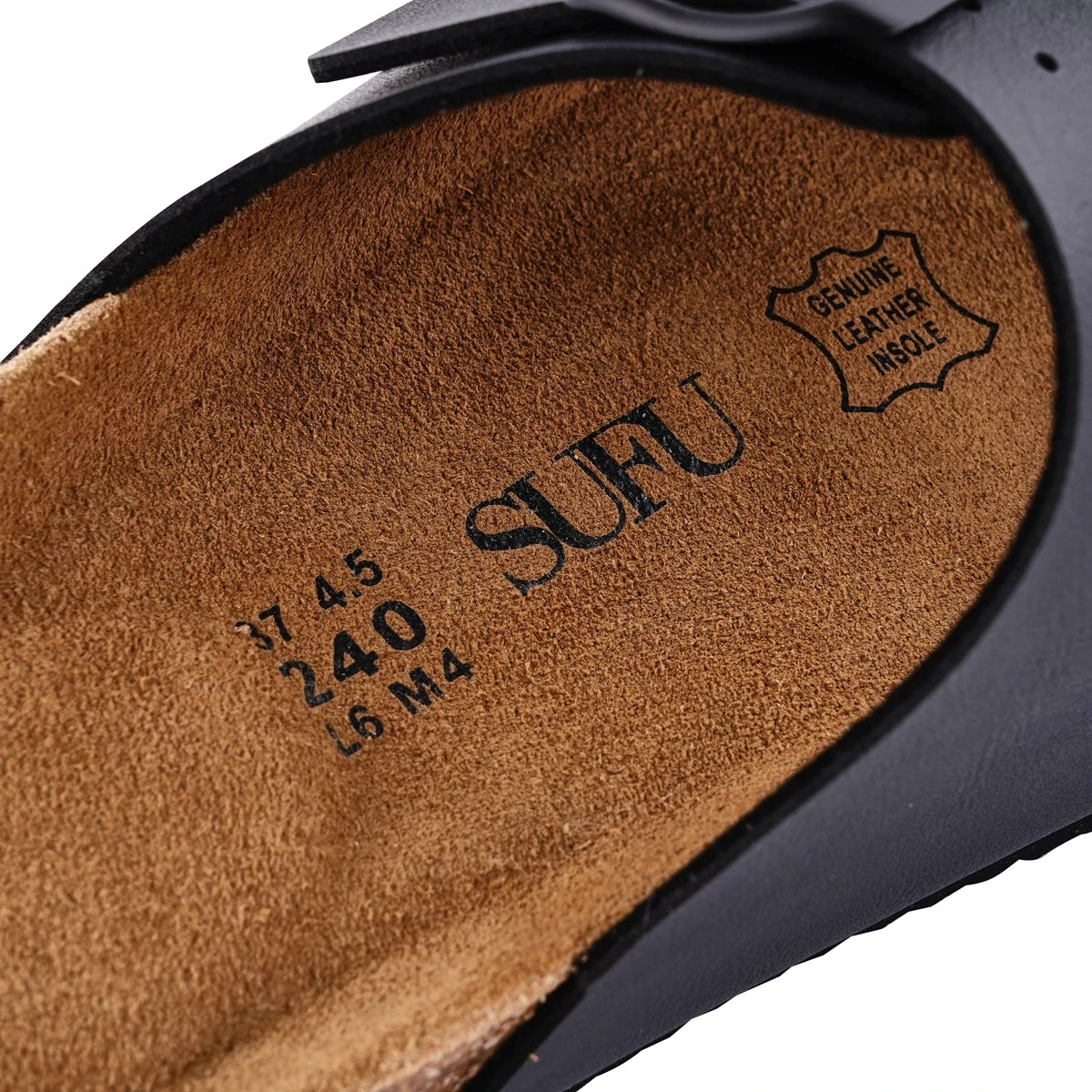 Leather Cork Flip-flop sandals for women
