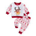 Boys Long Sleeve Sweatshirt with Drawstring Christmas Pants Set