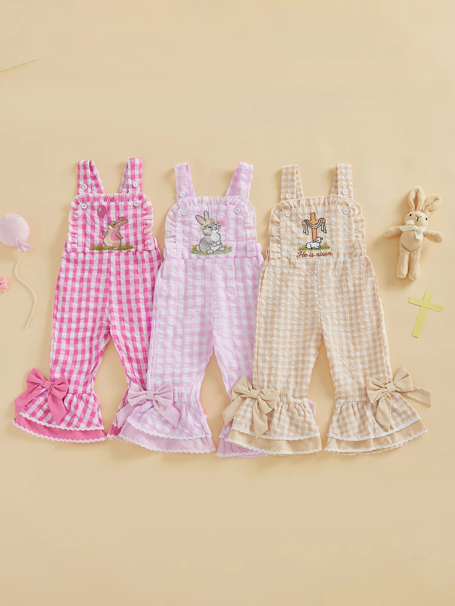 Baby Girls and Toddlers Summer Romper Jumpsuit with Headband Set